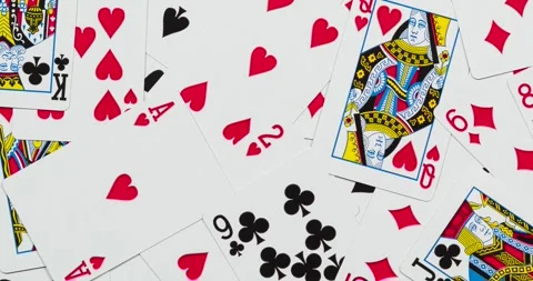 Zoom out of a common card deck background Stockbeeldmateriaal 328319878