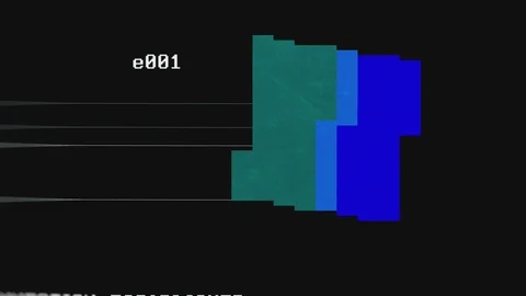 Zoom out - Computer Terminal Screen element | GUI loading Stock Footage 102158420
