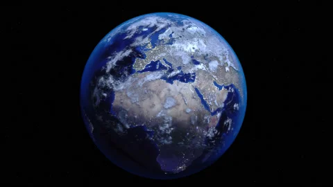 Zoom out of Croatia through clouds to see the Earth from space. Stock Footage 133885918