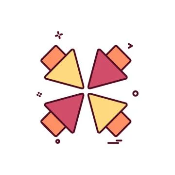 Zoom out icon design vector Illustrazione stock