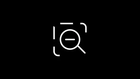 Zoom Out Icon Stock Footage 335592147