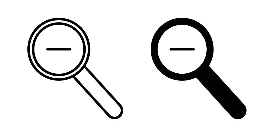 Zoom out icon graphic element. web icon set Stock-Illustration