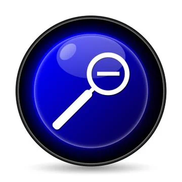 Zoom out icon. internet button on white background.. 스톡 일러스트