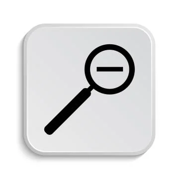 Zoom out icon. Internet button on white  background.. Stock Illustration