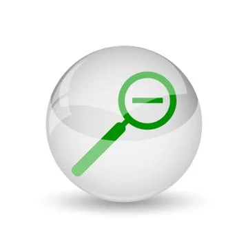 Zoom out icon. Internet button on white background.. Stock Illustration