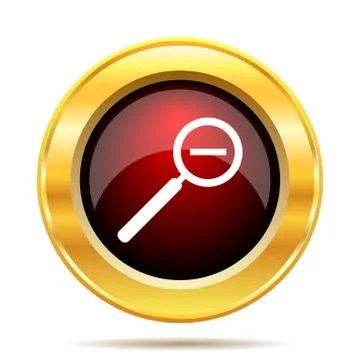 Zoom out icon. Internet button on white background.. Illustrazione stock