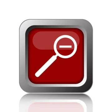Zoom out icon. Internet button on white background. 스톡 일러스트