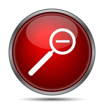 Zoom out icon. Internet button on white background.. Stockillustratie