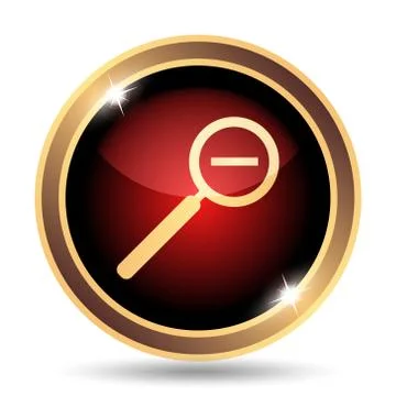 Zoom out icon. Internet button on white background.. 스톡 일러스트