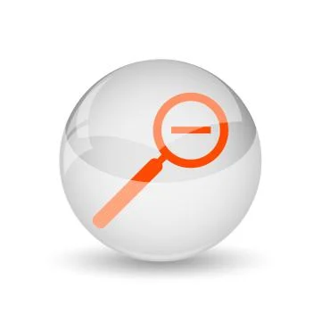 Zoom out icon. Internet button on white background.. Illustrazione stock