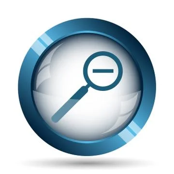 Zoom out icon. Internet button on white background.. Stock Illustration