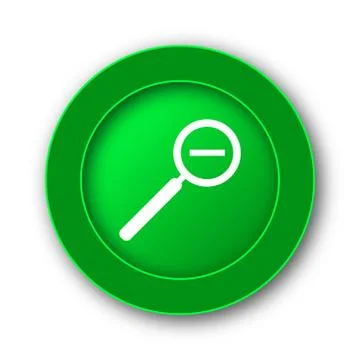 Zoom out icon. Internet button on white background.. Stock Illustration