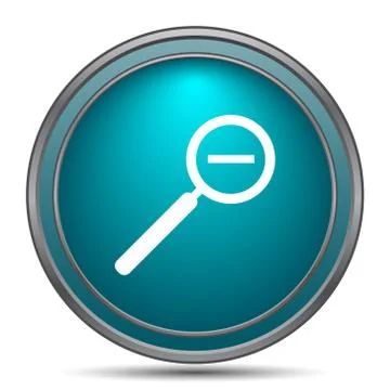 Zoom out icon. Internet button on white background.. 스톡 일러스트