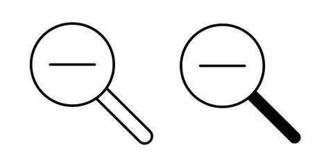 Zoom out icon symbol. Flat Vector illustration 库存插图