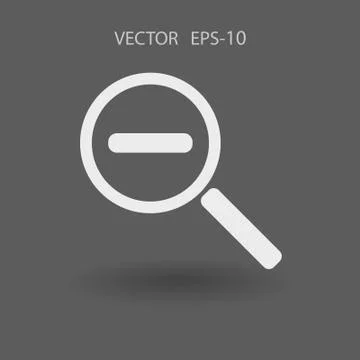 Zoom out icon. vector illustration Stock Illustration