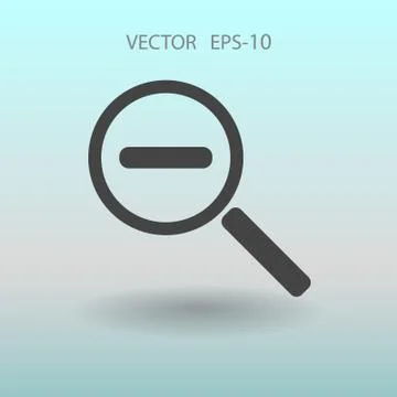 Zoom out icon. vector illustration Stock Illustration