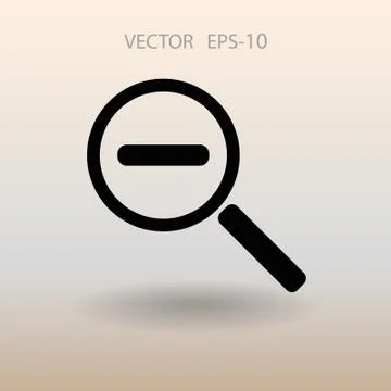 Zoom out icon. vector illustration Stock Illustration