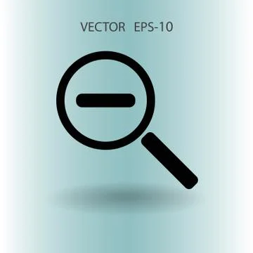 Zoom out icon. vector illustration Stock Illustration