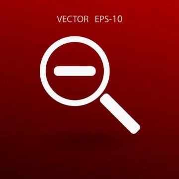 Zoom out icon. vector illustration Stock Illustration