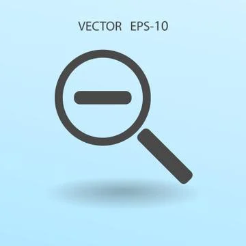 Zoom out icon. vector illustration Stock Illustration