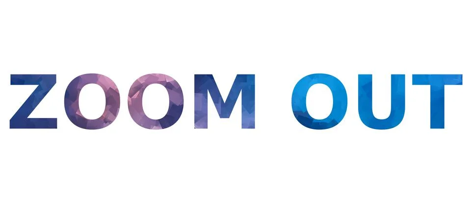 ZOOM OUT Stock Illustration