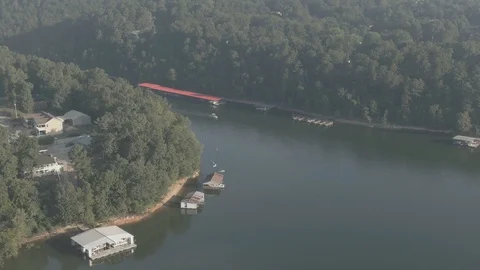 Zoom out for lake perspective Stock Footage 115213206