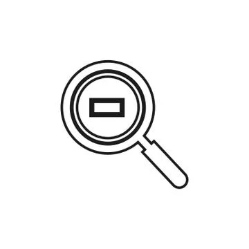 Zoom Out Line Icon. Editable Vector EPS Symbol Illustration. イラスト素材