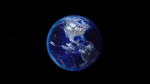 Zoom out of Mexico through clouds to see the Earth from space. Stock-Footage 77514242