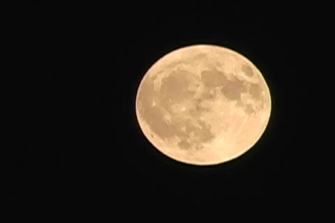 Zoom out from real moon Stock Footage 353976
