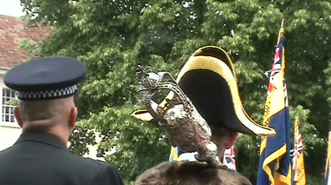 Zoom out from scepter to parade 스톡 동영상 460682