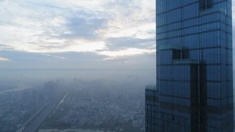 Zoom out side view of a tower Stock Footage 101961270