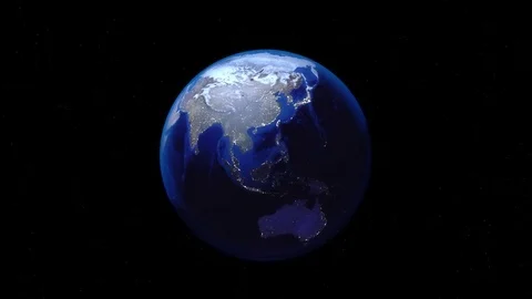 Zoom out of Singapore through clouds to see the Earth from space. Stock Footage 84255250