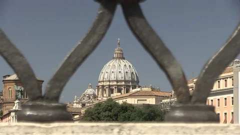 Zoom Out of St. Peter - Vatican City Stock Footage 72442437