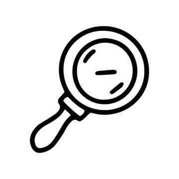 Zoom out tool line vector doodle simple icon Stock Illustration