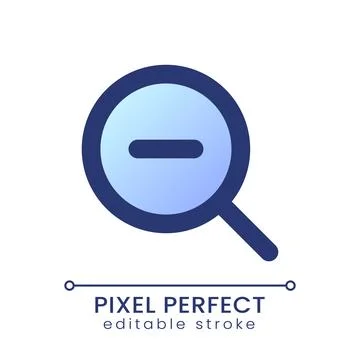 Zoom out transition pixel perfect gradient fill ui icon Stockillustratie