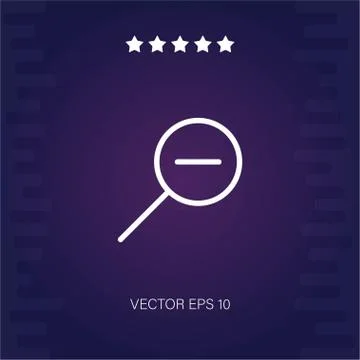 Zoom out vector icon Stock Illustration