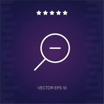 Zoom out vector icon Stock Illustration