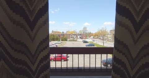 Zoom out of a window motion Stock Footage 115128362