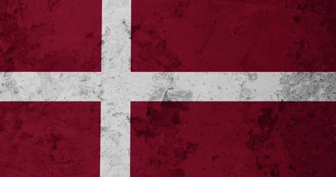 A zoom panning video of a worn out rusty wall with the denmark flag Stockbeeldmateriaal 337428274