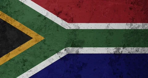 A zoom panning video of a worn out rusty wall with the south africa flag Stockbeeldmateriaal 337431317