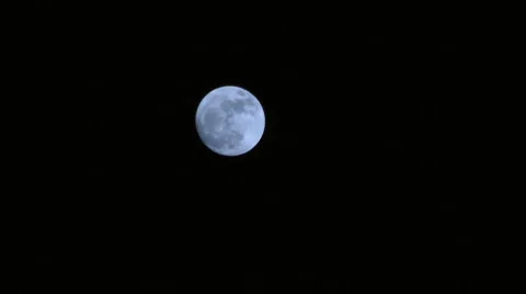 Zoom past the moon, giving the impression of being in a space craft in flight Stock Footage 2919040