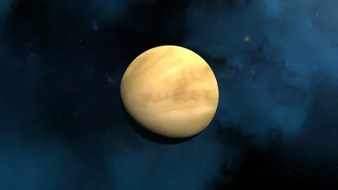 Zoom to Planet Venus in Solar System Stock Footage 106418755