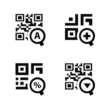 Zoom QR Code Design 스톡 일러스트