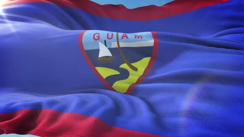 Zoom in Realistic Flag of Grenada 4K Stock Footage 342780180