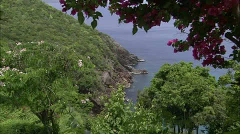 Zoom into rocks from wide landscape Stock Footage 22666458