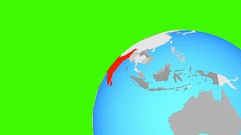 Zoom to SAARC memeber states Stock Footage 100021041