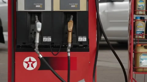 Zoom In  Shot of a fuel pump Stock Footage 42269804
