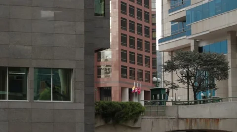 Zoom-In Shot of the Scotiabank Tower Stock Footage 42270186