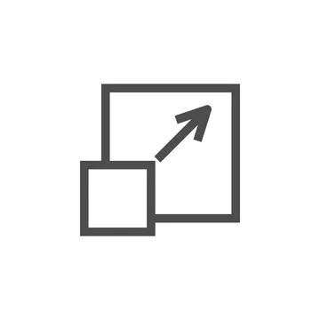 Zoom sign icon. Elements of web icon. Premium quality graphic design icon. Signs Stock Illustration