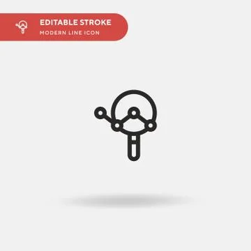 Zoom Simple vector icon. Illustration symbol design template for web mobile U Stock Illustration